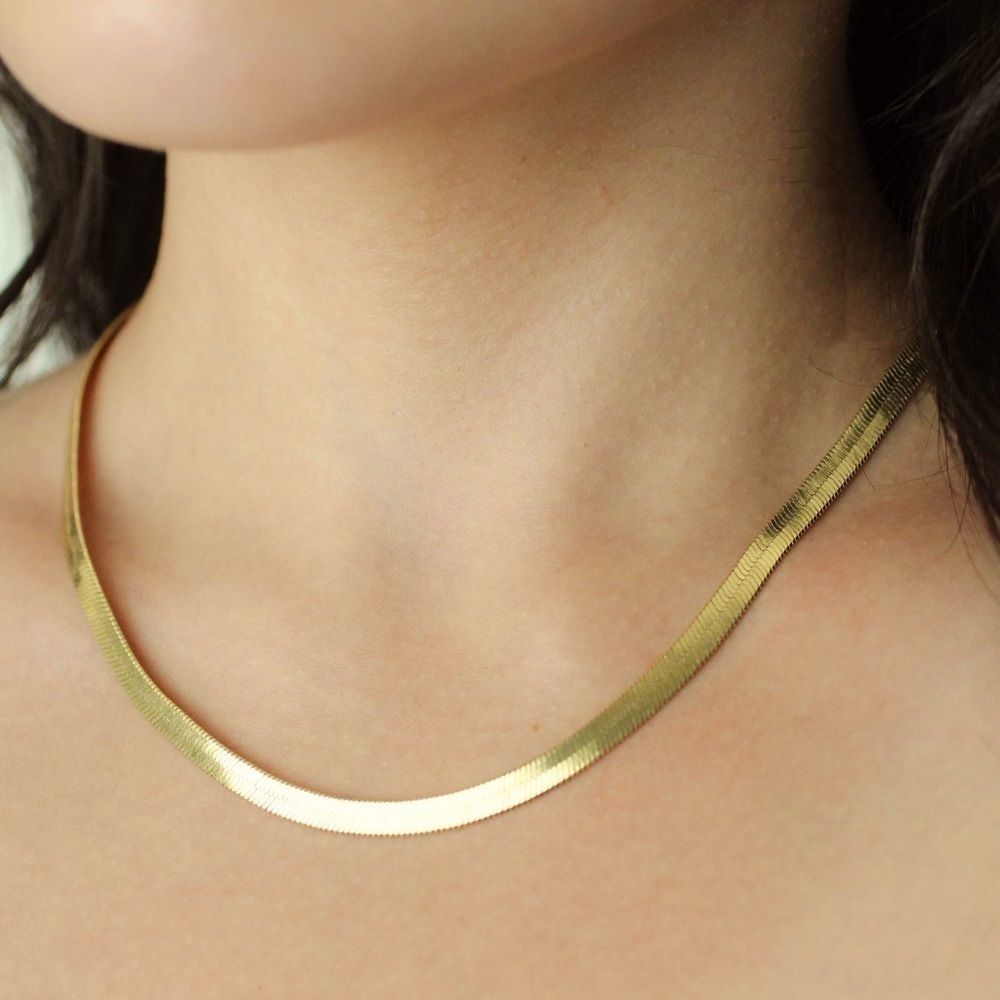 Golden Herringbone Chain